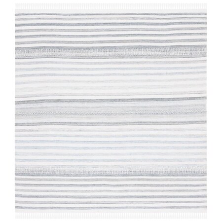 Safavieh 6 x 6 ft. Kilim Contemporary Hand Woven Square Rug Ivory & Light Blue KLM277M-6SQ